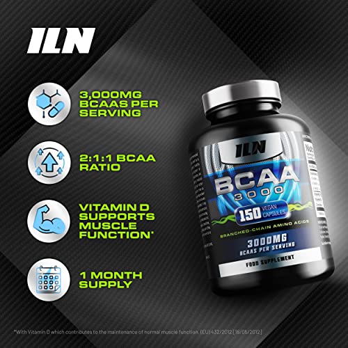BCAA 3000mg Vegan Capsules - 150 Count