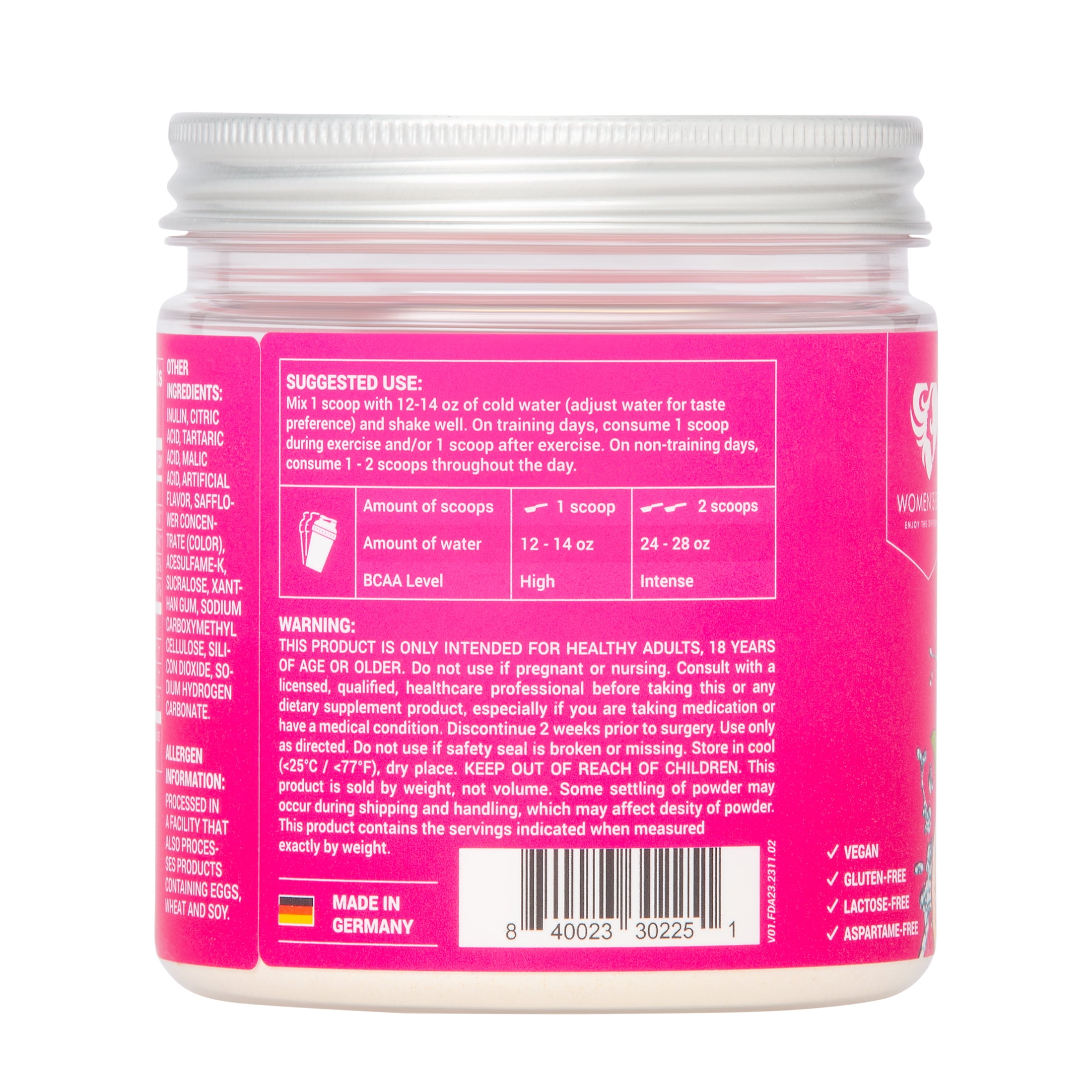 Women's Best BCAA Amino Acids Powder - Passion Mango
