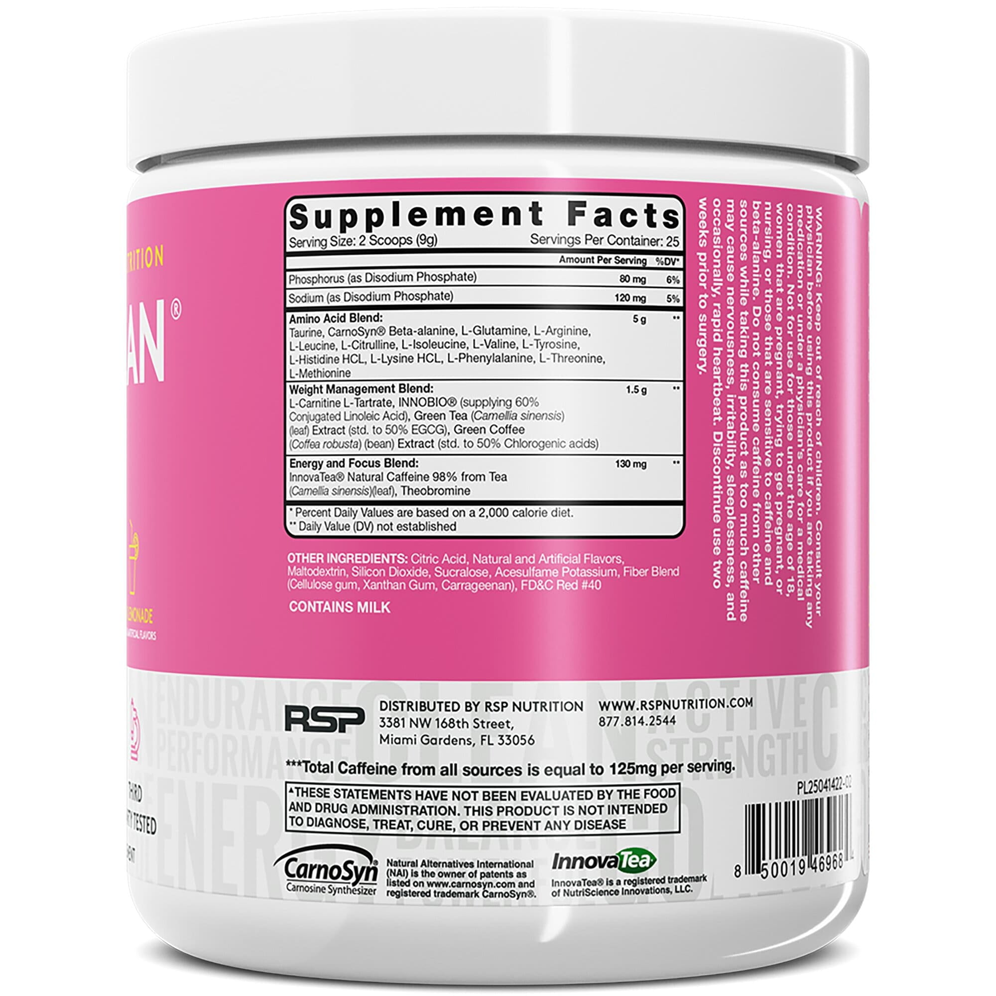 AminoLean Pre Workout Powder for Lean Muscle