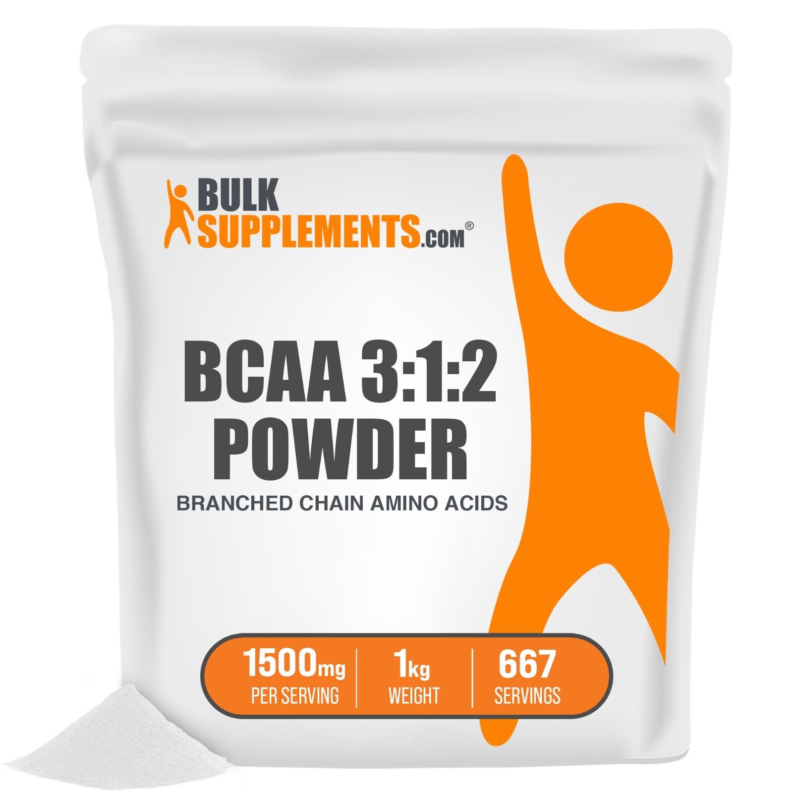 BulkSupplements BCAA Powder 1kg - 3:1:2 Ratio