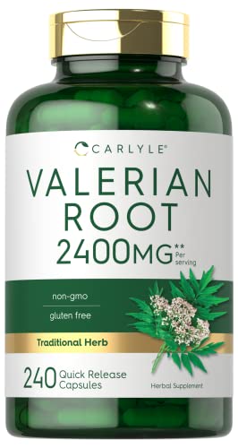 Valerian Root Capsules 2400mg - 240 Count