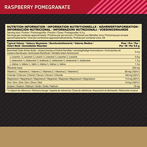Gold Standard BCAA Raspberry Pomegranate 266g
