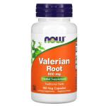 NOW Valerian Root 500 mg Herbal Supplement, 100 Veg Caps