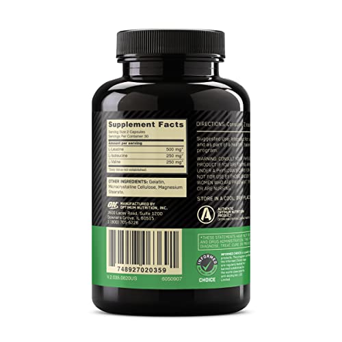 Optimum Nutrition BCAA 1000 Caps, Mega Size