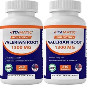 Vitamatic Valerian Root 1300 mg - 240 Capsules