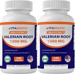 Vitamatic Valerian Root 1300 mg - 240 Capsules