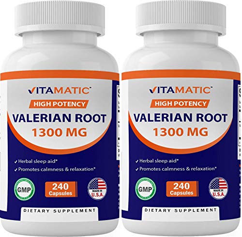 Vitamatic Valerian Root 1300 mg - 240 Capsules