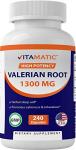 Vitamatic Valerian Root 1300 mg - 240 Capsules