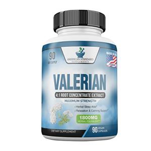 Organic Valerian Root Capsules for Relaxation and Sleep