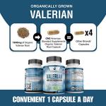 Organic Valerian Root Capsules for Relaxation and Sleep