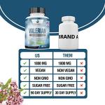 Organic Valerian Root Capsules for Relaxation and Sleep