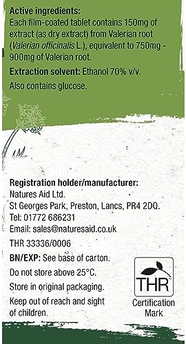 Nature's Aid SleepEezy Valerian Root 60 Tablets