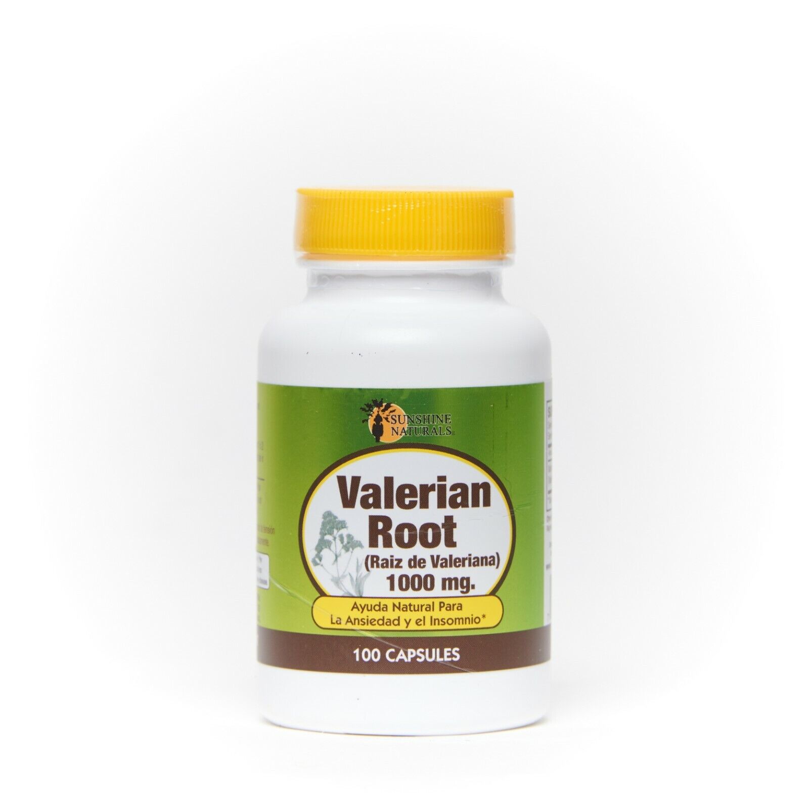 Sunshine Naturals Valerian Root 100 Capsules