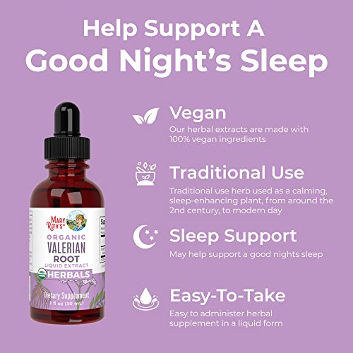 MaryRuth Organics Valerian Root Herbal Supplement Drops