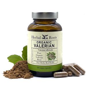 Organic Valerian Root Capsules - 900 mg - 60 Count