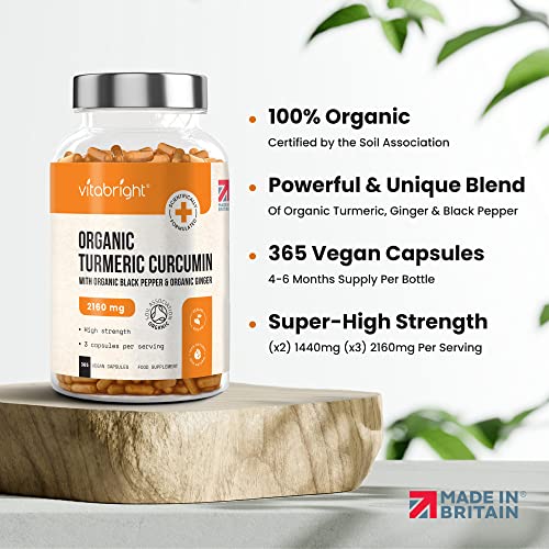 High Strength Organic Turmeric Curcumin Capsules