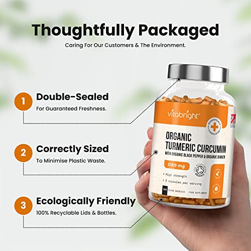 High Strength Organic Turmeric Curcumin Capsules