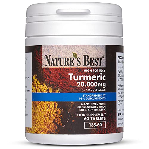 High Strength Turmeric 20,000mg | 60 Vegan Tablets