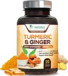 Turmeric Curcumin with Ginger & BioPerine 1950mg Capsules