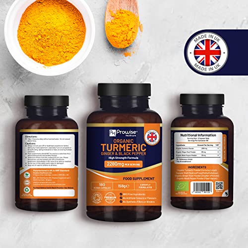 High Strength Turmeric 2280mg with Black Pepper