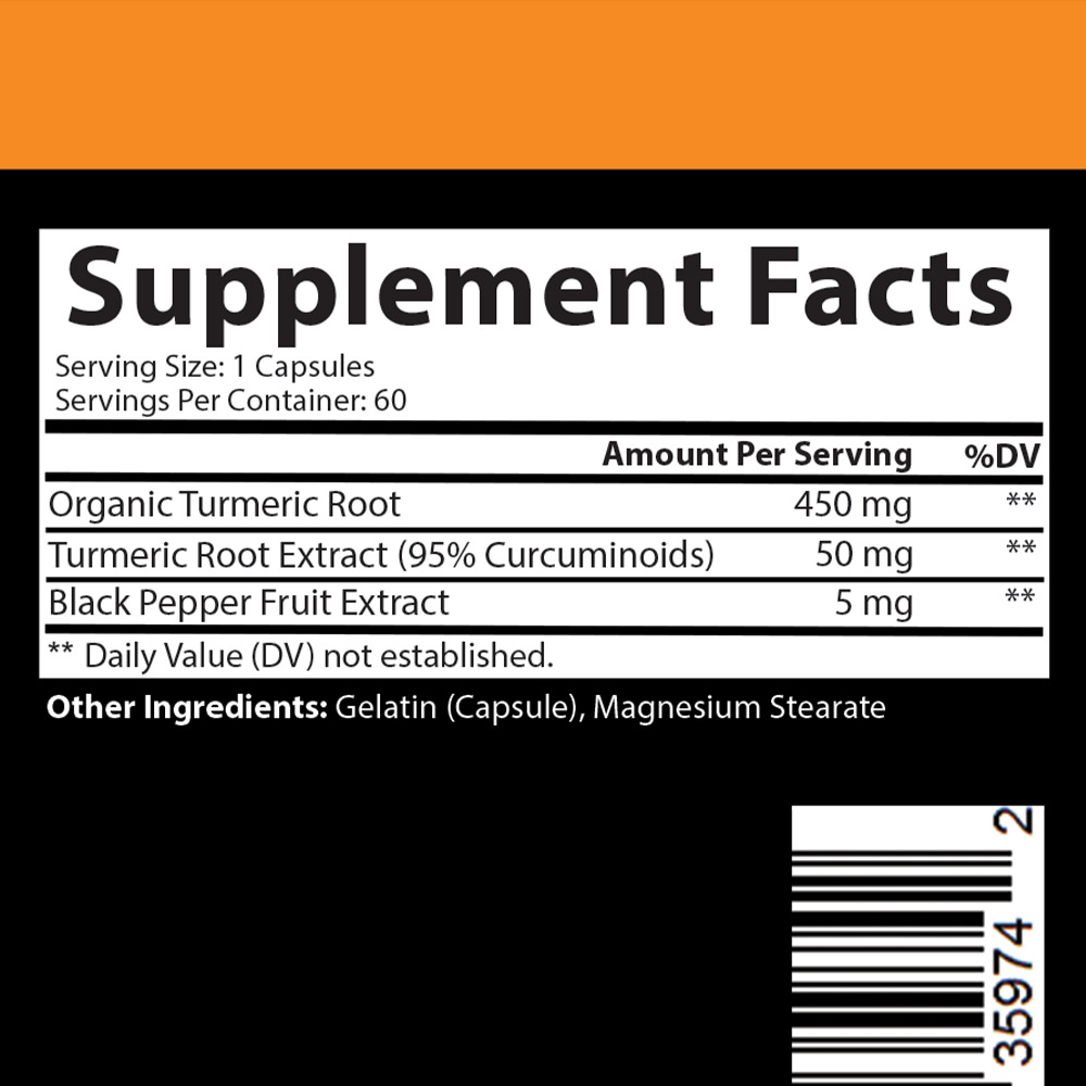 Ultra Pure Turmeric Curcumin with Black Pepper 2-Pack