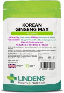 Lindens Korean Ginseng 3125mg with B Vitamins