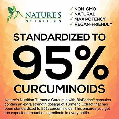 Turmeric Curcumin with Ginger & BioPerine 1950mg Capsules