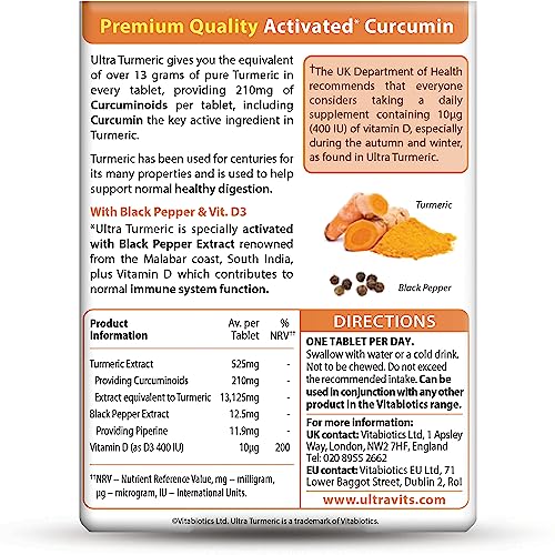 Vitabiotics Ultra Turmeric 60 Tablets