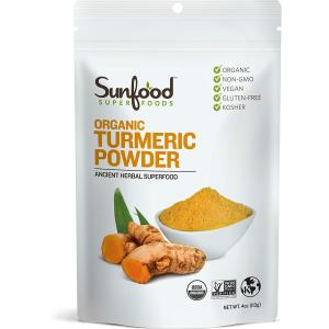 Organic Turmeric Root Powder with Curcumin, 4 oz