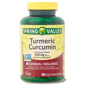 Turmeric Curcumin with Ginger Powder 500mg, 180 Count
