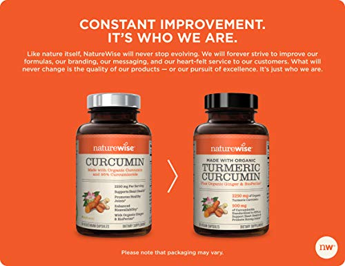NatureWise Curcumin Turmeric 2250mg with BioPerine