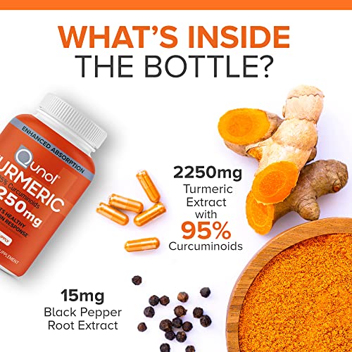 Qunol Turmeric Curcumin 2250mg with Black Pepper