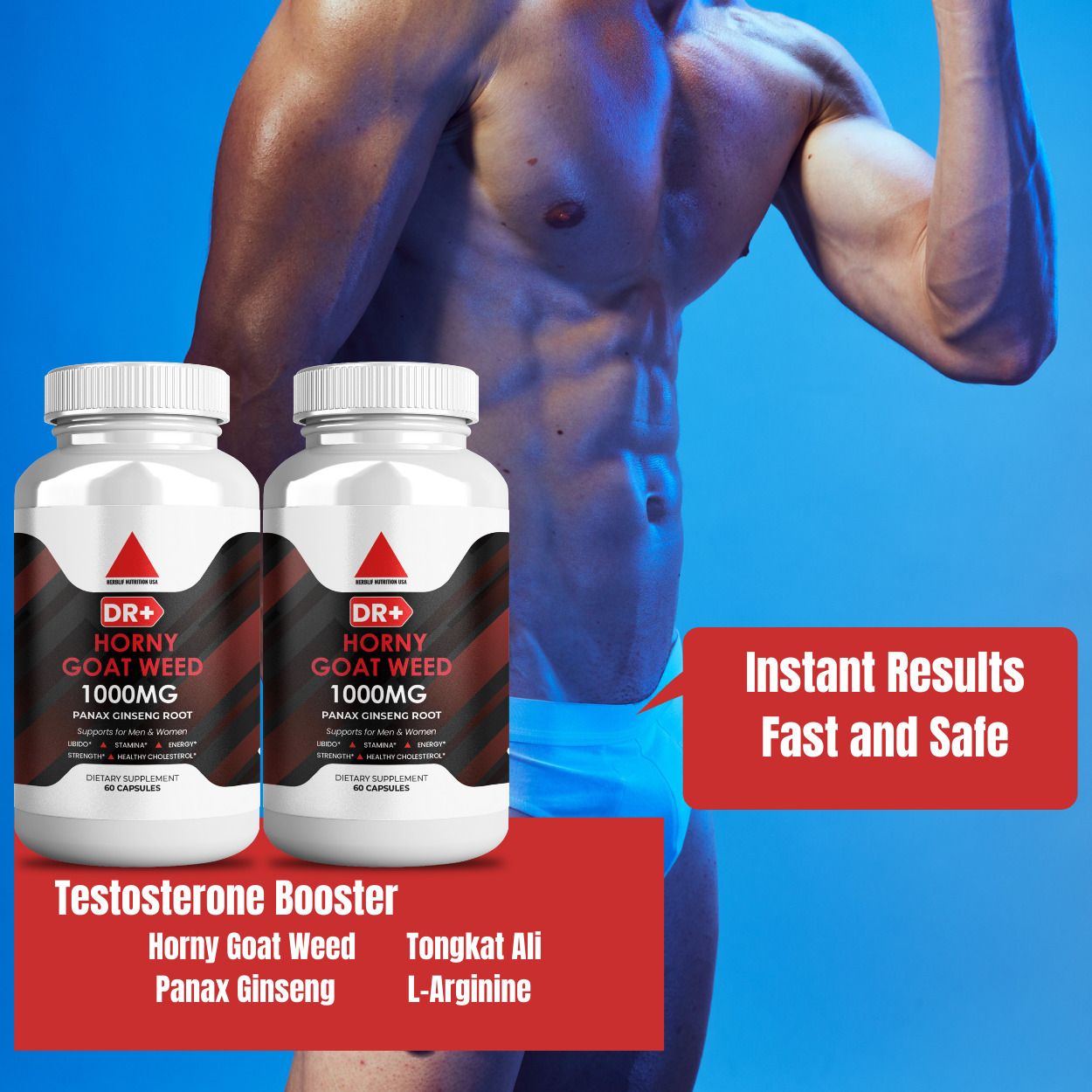 Horny Goat Weed Powder with Maca & Ginseng