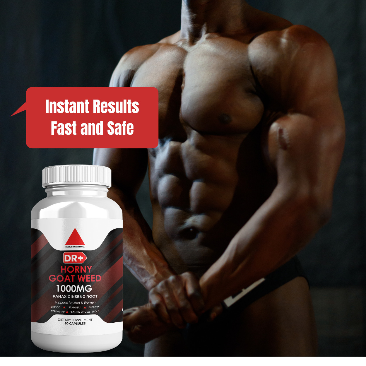 Horny Goat Weed Powder with Maca & Ginseng