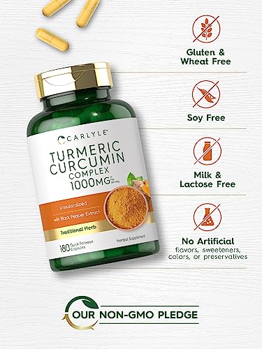 Carlyle Turmeric Curcumin with Black Pepper 1000mg