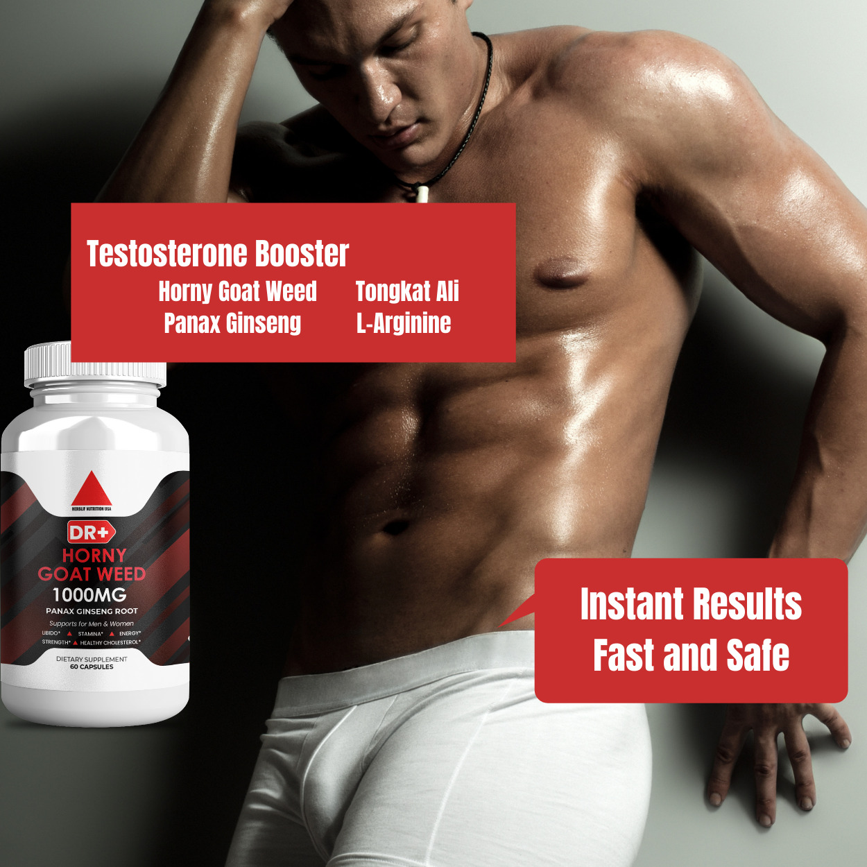 Horny Goat Weed Powder with Maca & Ginseng