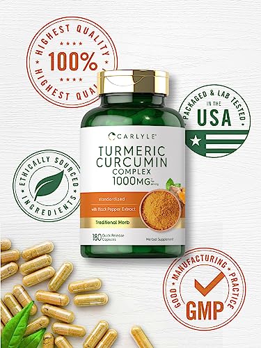 Carlyle Turmeric Curcumin with Black Pepper 1000mg