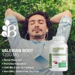Bronson Valerian Root 1200mg Relaxation Capsules