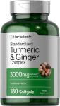 Turmeric Ginger Supplement with Black Pepper, 3000 mg