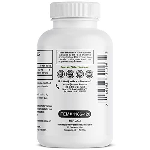 Bronson Valerian Root 1200mg Relaxation Capsules