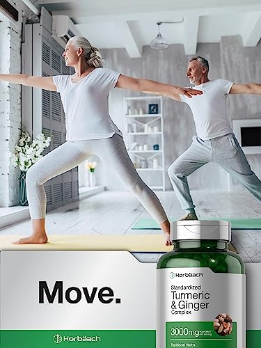 Turmeric Ginger Supplement with Black Pepper, 3000 mg