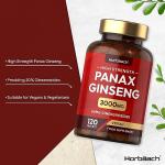 High Strength Panax Ginseng 3000mg Vegan Tablets