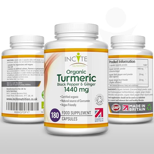 High Strength Organic Turmeric Curcumin Capsules