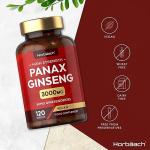 High Strength Panax Ginseng 3000mg Vegan Tablets