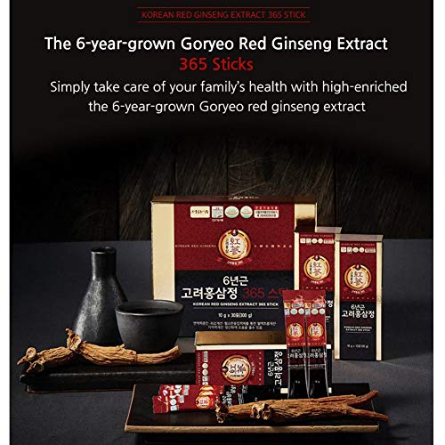 Korean Red Ginseng Extract Sticks - 365 Pack