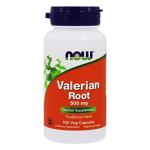 NOW Valerian Root 500 mg Herbal Supplement 100 Capsules