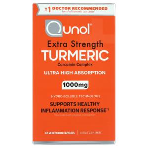 Qunol Turmeric Curcumin Capsules, 1000mg, 60 Count