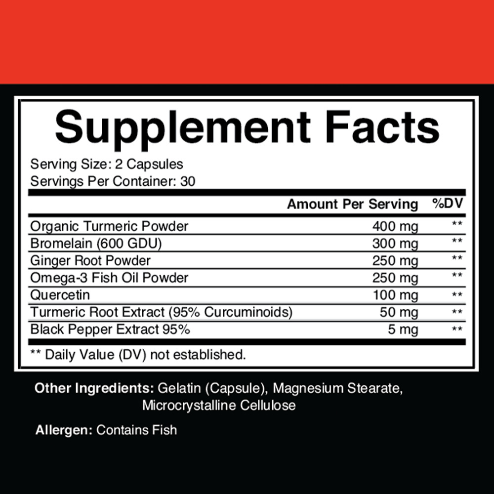 Turmeric Curcumin with Ginger & Black Pepper Capsules