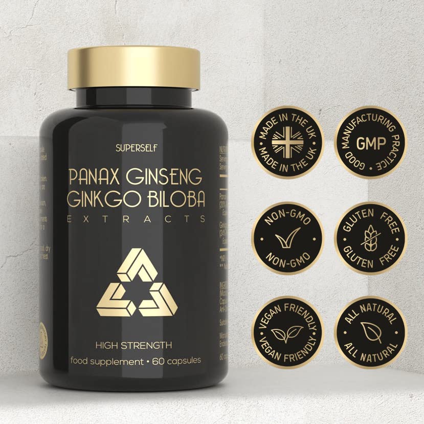 High Strength Panax Ginseng Capsules - 6000mg