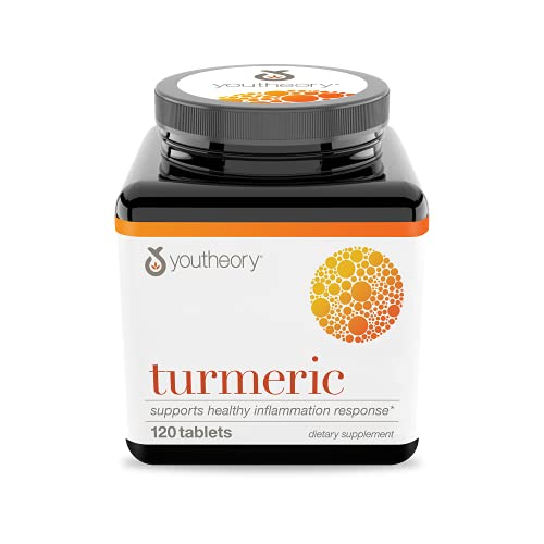 Youtheory Turmeric Curcumin with Black Pepper, 120 Tablets